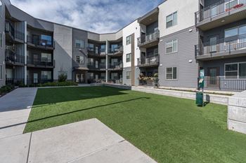 Modern courtyard